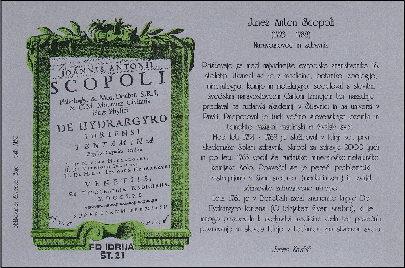 JANEZ ANTON SCOPOLI